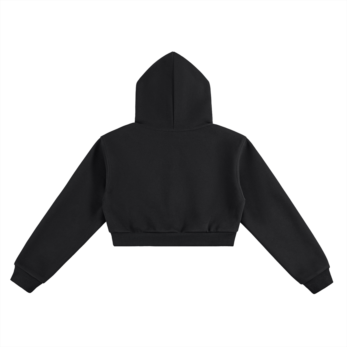 "In Love With The City" (LADYS) Cropped Hoodie - BLACK