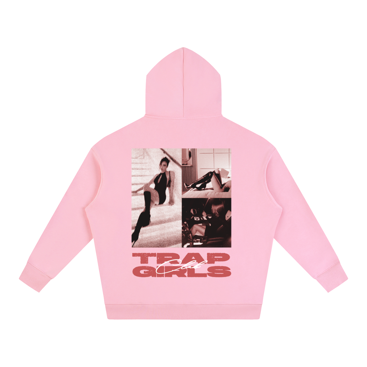 Trap Girls Club Oversized Hoodie (PINK)