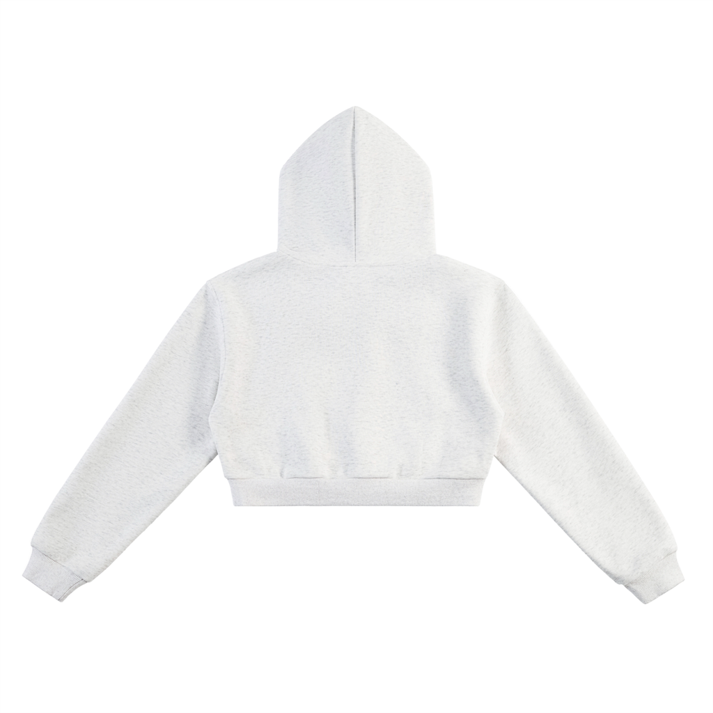 "In Love With The City" (LADYS) Cropped Hoodie - GREY