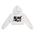 "In Love With The City" (LADYS) Cropped Hoodie - GREY